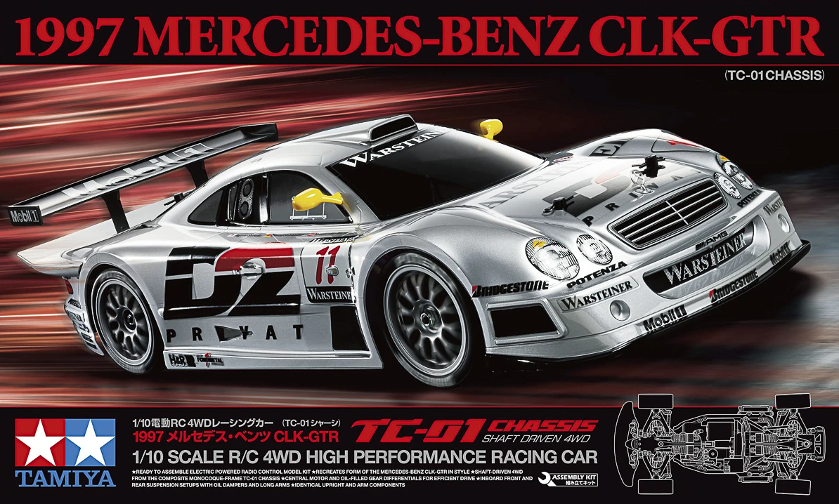 品良く着こなすため 1997 1:10 Tamiya Mercedes-Benz KIT - (TC-01) CLK-GTR 田宮模型