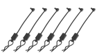 Team Corally - Body Clip Retainer w/ Body clip - Black (6)