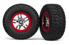 Traxxas Tires & Wheels, BFGoodrich/Split-Spoke, 2WD Front (2)