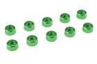 Team Corally Aluminium Washer for M3 Socket Head Screws OD=8mm Green (10)