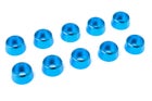 Team Corally Aluminium Washer for M4 Socket Head Screws OD=10mm Blue (10)