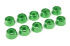 Team Corally Aluminium Washer for M5 Socket Head Screws OD=12mm Green (10)