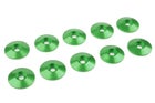 Team Corally Aluminium Washer for M3 Button Head Screws OD=15mm Green (10)