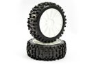 Fastrax 1/8th Premounted Buggy Tyres 'Rock-Block/12 Spoke'