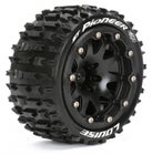 Louise RC ST-Pioneer 3.2" Truggy Tires - Black Beadlock - 0-Offset - Soft - (2)