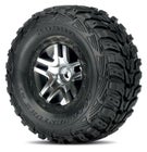 Traxxas Tires & Wheels, Kumho/Split-Spoke, 4WD/2WD Rear (2)