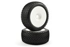 Fastrax 1:8 Truggy X-Block MTD on White Wheel - 1/2" Offset (2)