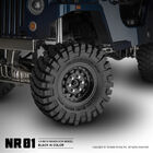 GMade 1.9" NR01 Beadlock Plastic Wheels - Black - (2)