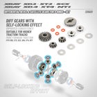 Xray Diff Bevel & Satellite Gears For O-Rings - SET