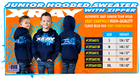 Xray Junior Sweater Hooded With Zipper - Blue (L)