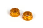 Xray Alu Shock Cap-Nut with Vent Hole - Orange (2)