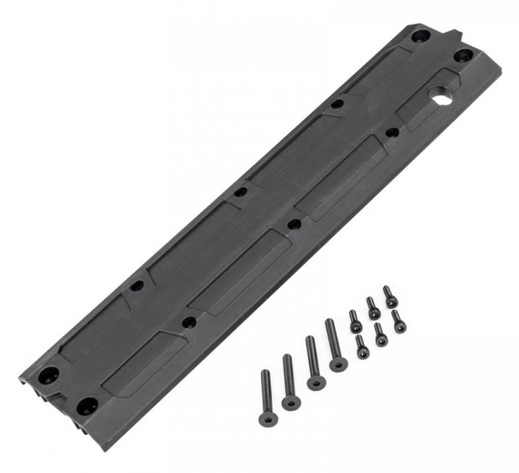 Traxxas 4938A Rear Skid Plate For T-Maxx 3.3 - Gray Plastic Underbody Protection