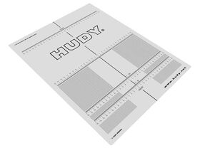 Hudy Plastic Set-Up Board Decal For 1/8, 1/10