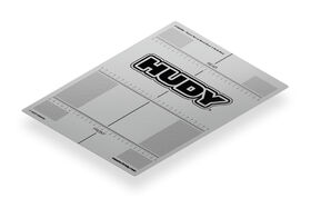 Hudy Plastic Set-Up Board Decal 282x386mm - 1/10 TC