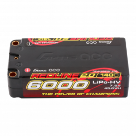 Gens ace Redline 2.0 Series 6000mAh 7.6V 140C 2S2P HardCase HV Shorty Lipo Battery