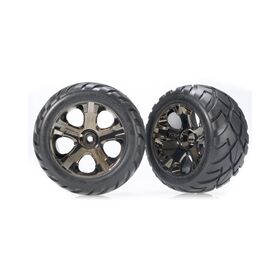 Traxxas Tires & Wheels Anaconda/All-Star Black Chrome 2,8" (2)