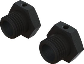 ARRMA RC ARA311067 Aluminum Wheel Hex 17mm - 14.6mm Thick, Black (2)