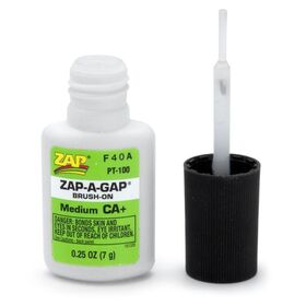 Zap Ca+ Glue 7gr -  Brush-On Green (Medium)