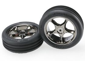 Traxxas Tires on Wheels - Alias 2.2" Soft 2WD Front (2)