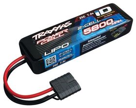 Traxxas 5800mAh 7.4-volt 2-cell 25C LiPo - iD - Short