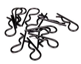 Traxxas Heavy-Duty Body Clips - Black (12)