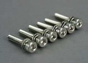 Traxxas Screws M3x15mm Cap-head Hex Socket w/ Lock Washer (6)