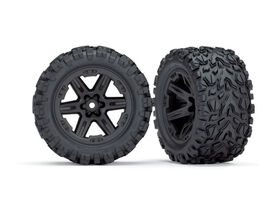 Traxxas Tires & Wheels 2,8" RXT Black / Talon (TSM)