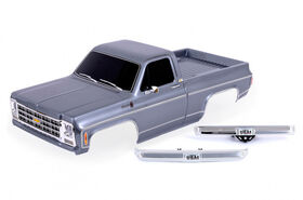 Traxxas Body Chevrolet K10 (1979) Complete - Silver -TRX-4