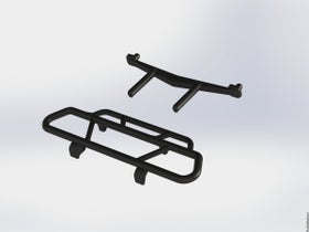 ARRMA RC AR320319 SC Rear Bumper and Body Mount Set