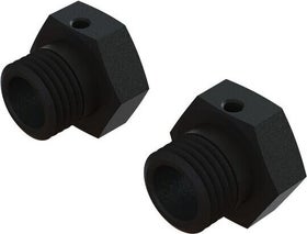 ARRMA RC ARA311117 Aluminum Wheel Hex 17mm, 16.5mm Thick, Black (2)