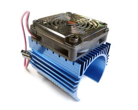 REOUG 40x40mm N10294 5V Cooling Fan Engine Radiator with Screws for 540 550 RC 1:10 Car Model Orange 