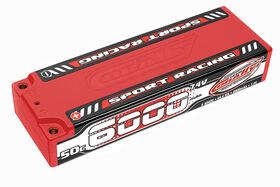 Team Corally Sport Racing 50C LiPo Battery 6000mAh 7.4V Stick 2S  4mm Bullit