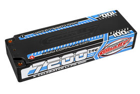 Team Corally X-Celerated 100C LiPo Battery 7200 mAh 7.4V Stick 2S 4mm Bullit