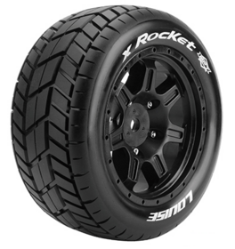 Louise RC - X-Rocket Black for ARRMA Kraton 8S -  (2)