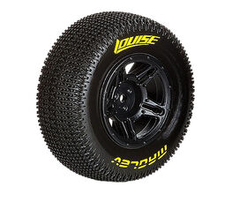 Louise SC - Maglev SC Tyre With Black Rim For Traxxas Rear (Mounted) - Soft - (2)