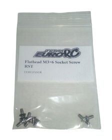 EuroRC Flathead M3x6 RST Socket Screw (10)