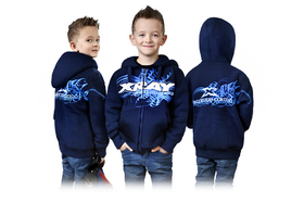 XRAY Junior Sweater Hooded With Zipper – Blue (M/140cm