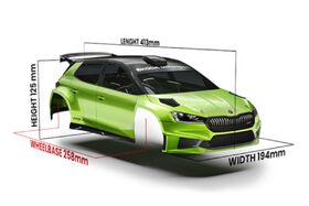 Bittydesign Skoda Fabia RS Rally2 1/10 190mm Rally Clear Body - LW
