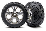 Traxxas Tires & Wheels Anaconda/AllStar Chrome 2,8" (2)
