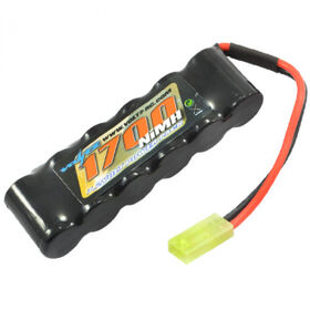 Voltz 1700mAh 7.2V NiMh Straight Battery Pack - Mini Tamiya Plug