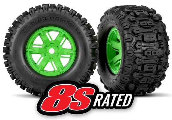 Traxxas Tires & wheels Sledgehammer for X-Maxx (2) | EuroRC.com
