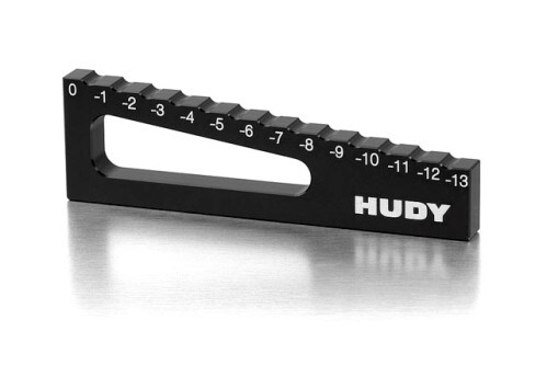Hudy Chassis Droop Gauge 0 To -13 mm For 1/8 Off-Road & Truggy