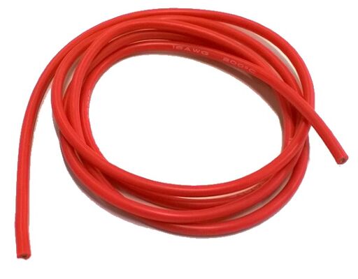 EuroRC 16AWG Silicon Cable 1m - Red