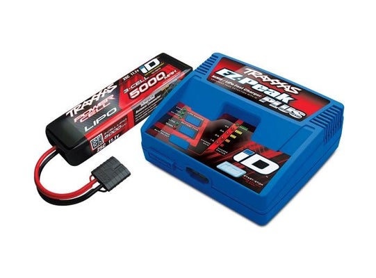 Traxxas Charger EZ-Peak Plus 4A and 3S 5000mAh Battery Combo