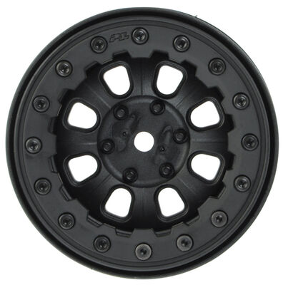 Pro-Line Denali 2.2" Black/Black Bead-Loc 8 Spoke Front or Rear Wheels (2 )