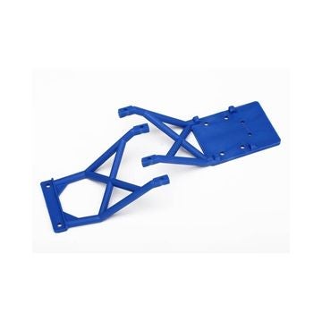 Traxxas Skid Plates Blue Front and Rear 