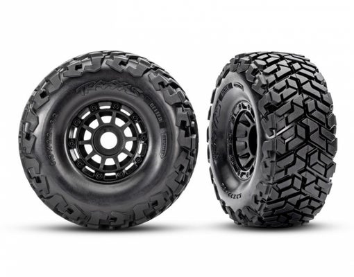 Traxxas Tires & Wheels Belted Black - Maxx Slash (2)