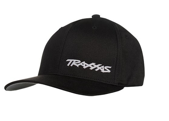 Traxxas Flex Hat Curved Bill Black / White (S-M)