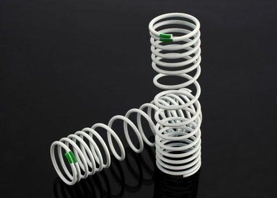 Traxxas Shock Spring Rear (progressive, -10% rate, Green) (2)