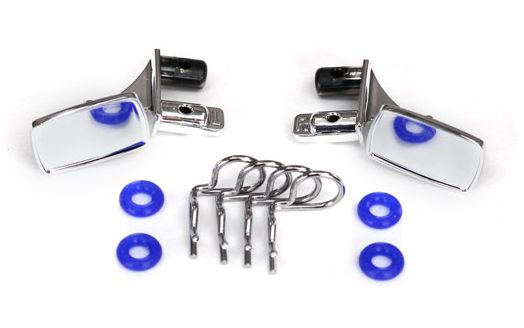 Traxxas TRX-4 Chevy Blazer Side Mirrors Chrome L+R